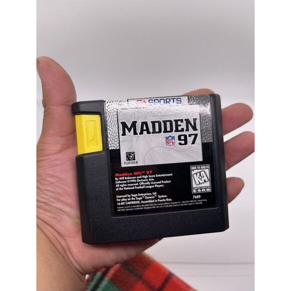 Madden NFL 97 (Sega Genesis, 1996) Complete w/Manual & Box! Tested & Working! - Picture 9 of 11